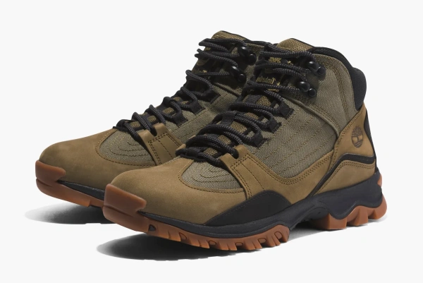 Timberland Mt. Maddsen Mid Lace Up Hiking Boots Olive Nubuck 