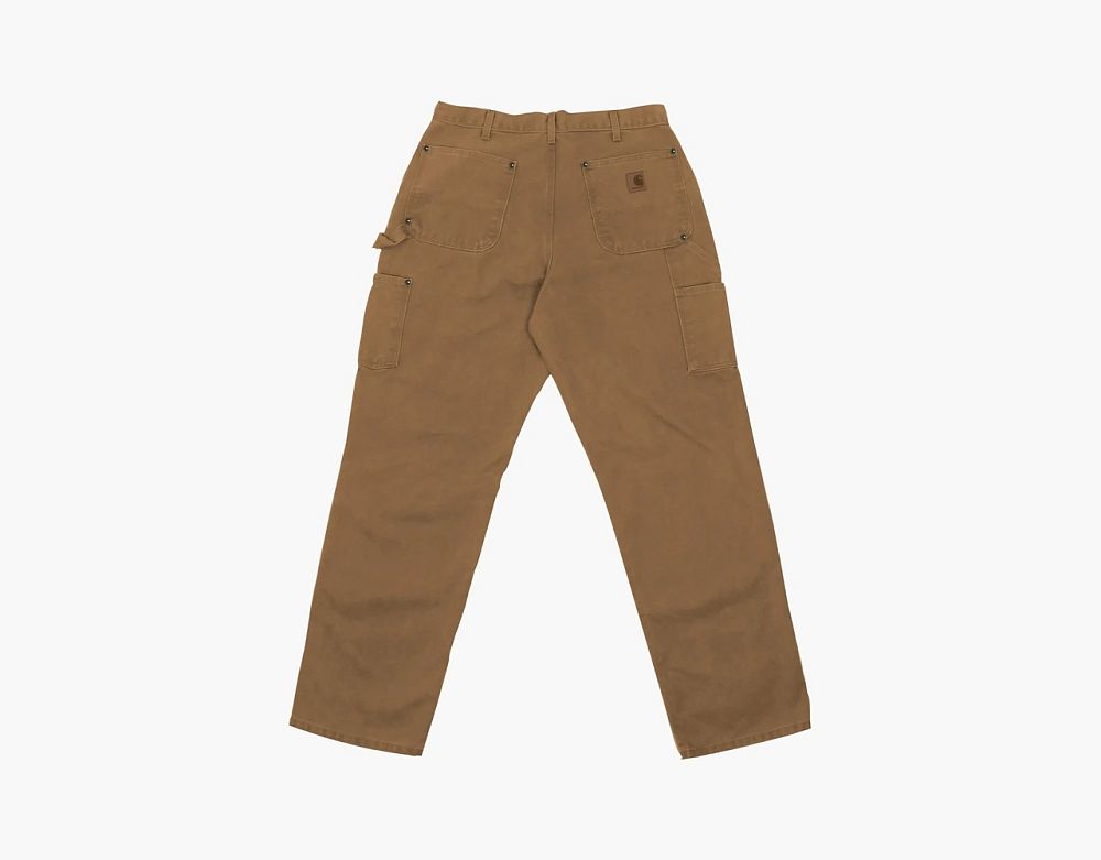 Carhartt Double Knee Floral Carpenter Pants Brown