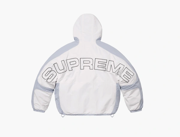 Supreme Faux Fur Reversible Hooded Track Jacket  White  Supreme Faux Fur Reversible Hooded Track Jacket  White