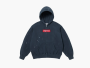 Supreme x MM6 Maison Margiela Box Zip Up Hooded Sweatshirt Navy 