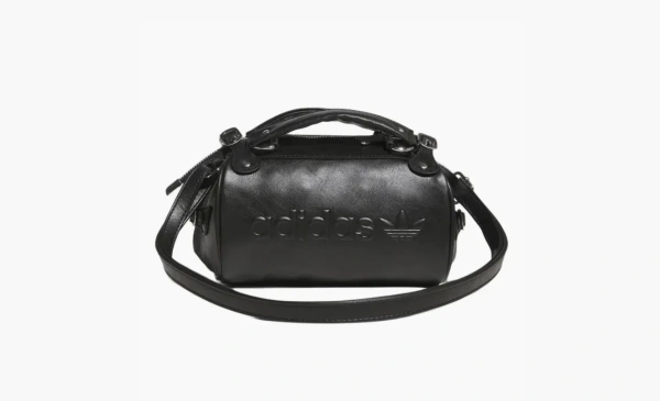 Adidas Polyurethane Pillow Bag Cylinder Bag Shoulder Black 