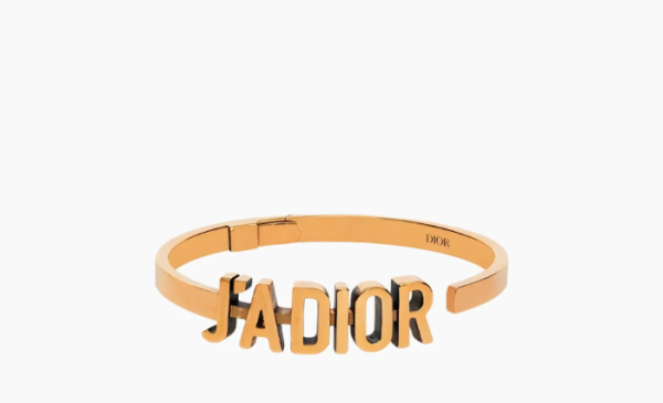 CHRISTIAN DIOR Metal J'Adior Bracelet Cuff Gold 