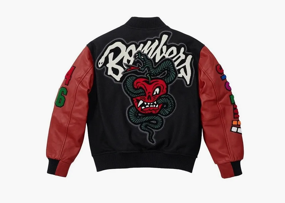 Supreme x WTAPS Varsity Jacket Black