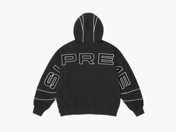 Supreme Paneled Hooded Sweatshirt Black 
