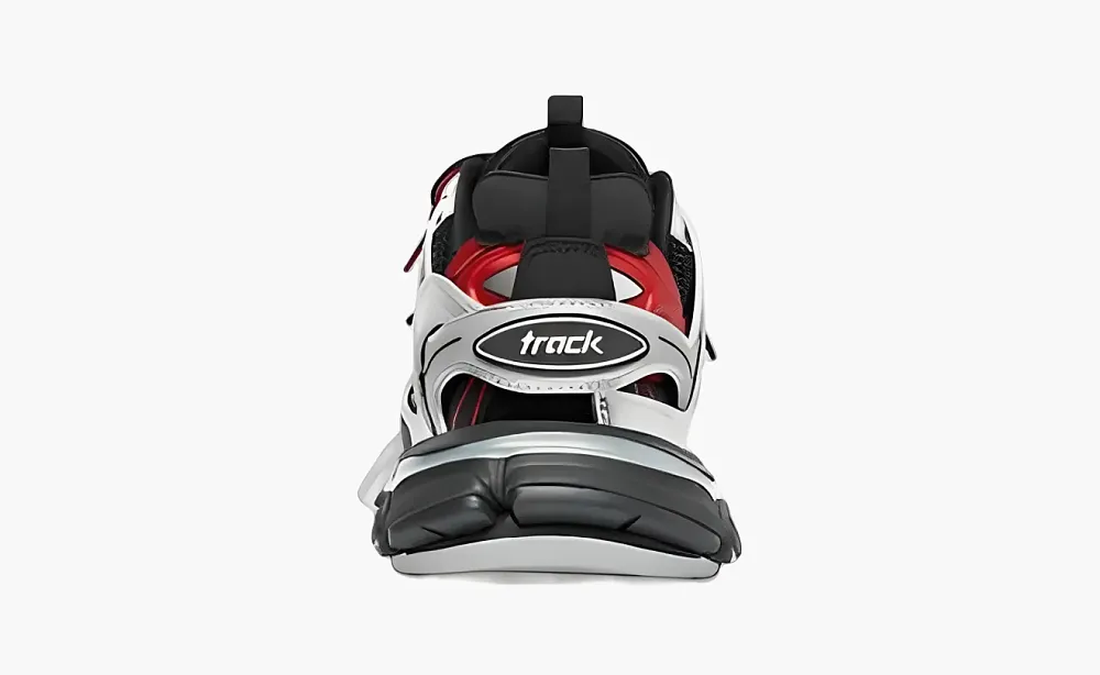 Balenciaga Track Sneaker Black Red Silver