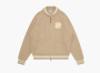 UNDEFEATED Knit Varsity Jacket Beige 