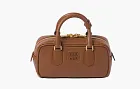 Miu Miu Arcadie Leather Bag Cognac