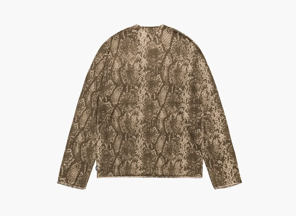Stussy Python Fine Wool Sweater Khaki