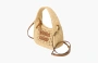 Miu Miu Wander woven fabric hobo bag "Beige/Cognac" 