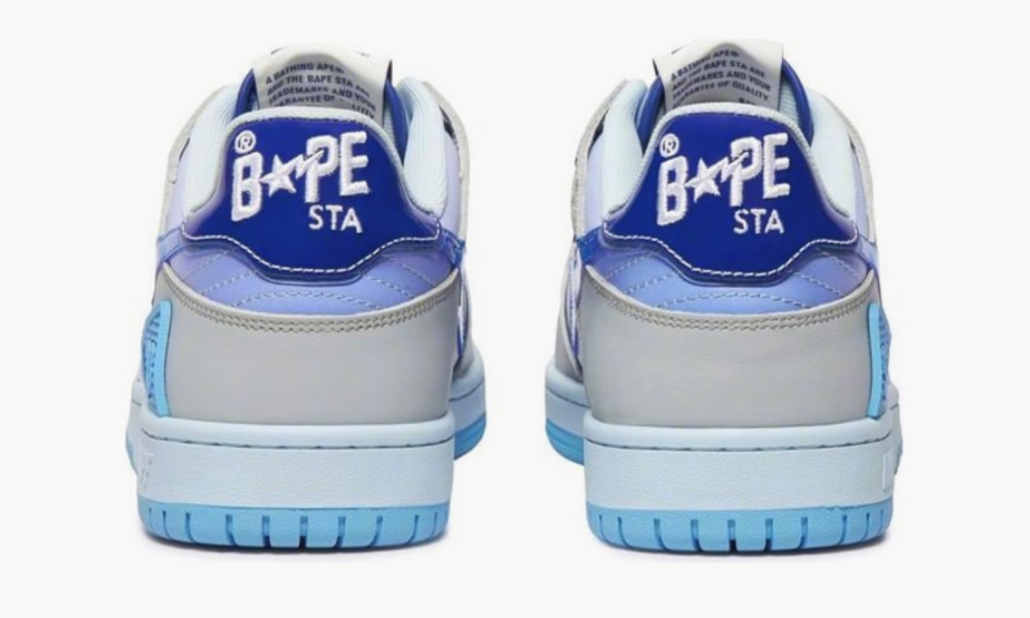 фото A Bathing Ape BAPE SK8 Sta "Blue White" (A Bathing Ape Bape Sta)-1I30-191-003