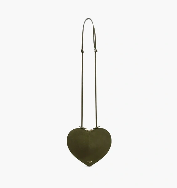 Alaia Le Coeur Сrossbody Bag Dark Green 