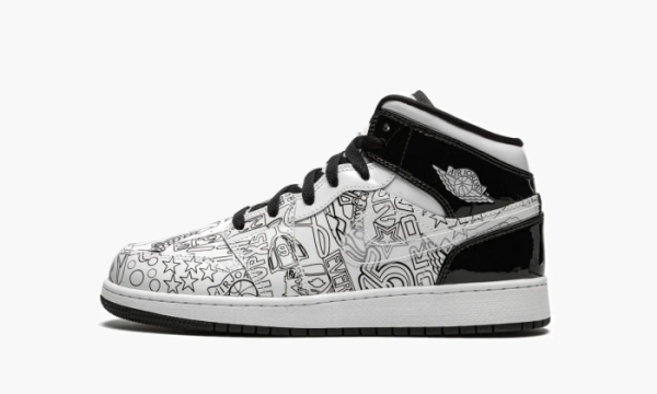 Air Jordan 1 Mid SE GS Diy 