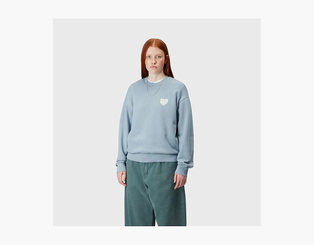 Carhartt WIP Productions Heart Sweatshirt Light Blue