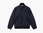 Stone Island Crinkle Reps NY Stand Collar Jacket Navy Blue