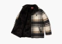 Supreme Plaid Car Coat Cream 