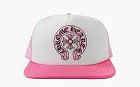Chrome Hearts Matty Boy Sex Records Horse Shoe Trucker Hat Pink/White