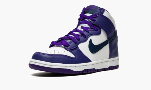 Nike Dunk High GS Electro Purple Midnght Navy 