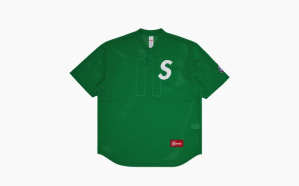 Supreme S Logo Baseball Henley Green 