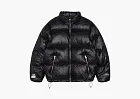 Stussy Wrinkled Nylon Down Puffer Black