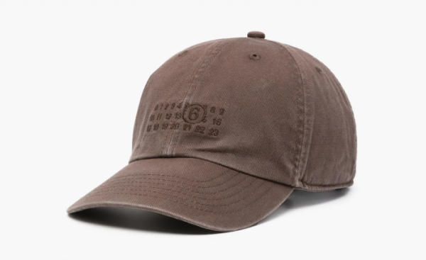MM6 Maison Margiela Patterned Cap Brown 