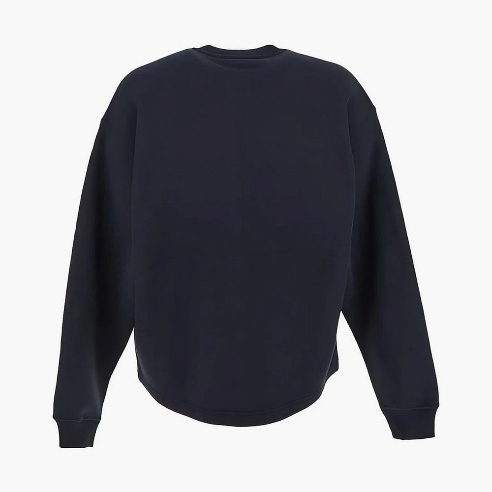 Stone Island Marina Cotton Fleece Crewneck Sweatshirt Navy Blue