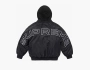 Supreme Hooded Stadium Jacket Black  Supreme Hooded Stadium Jacket Black