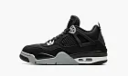 Air Jordan 4 Retro GS Black Canvas