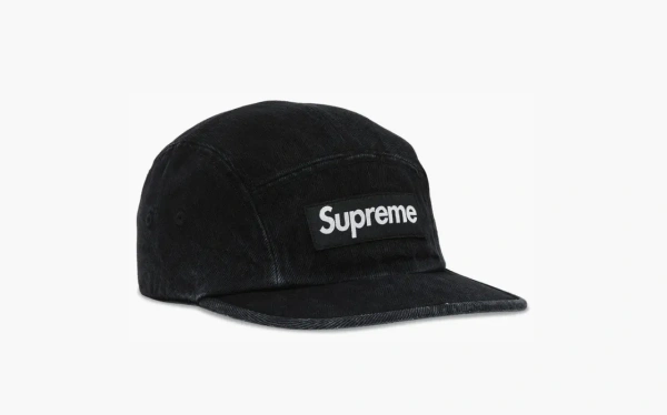 Supreme Denim Camp Cap Black 