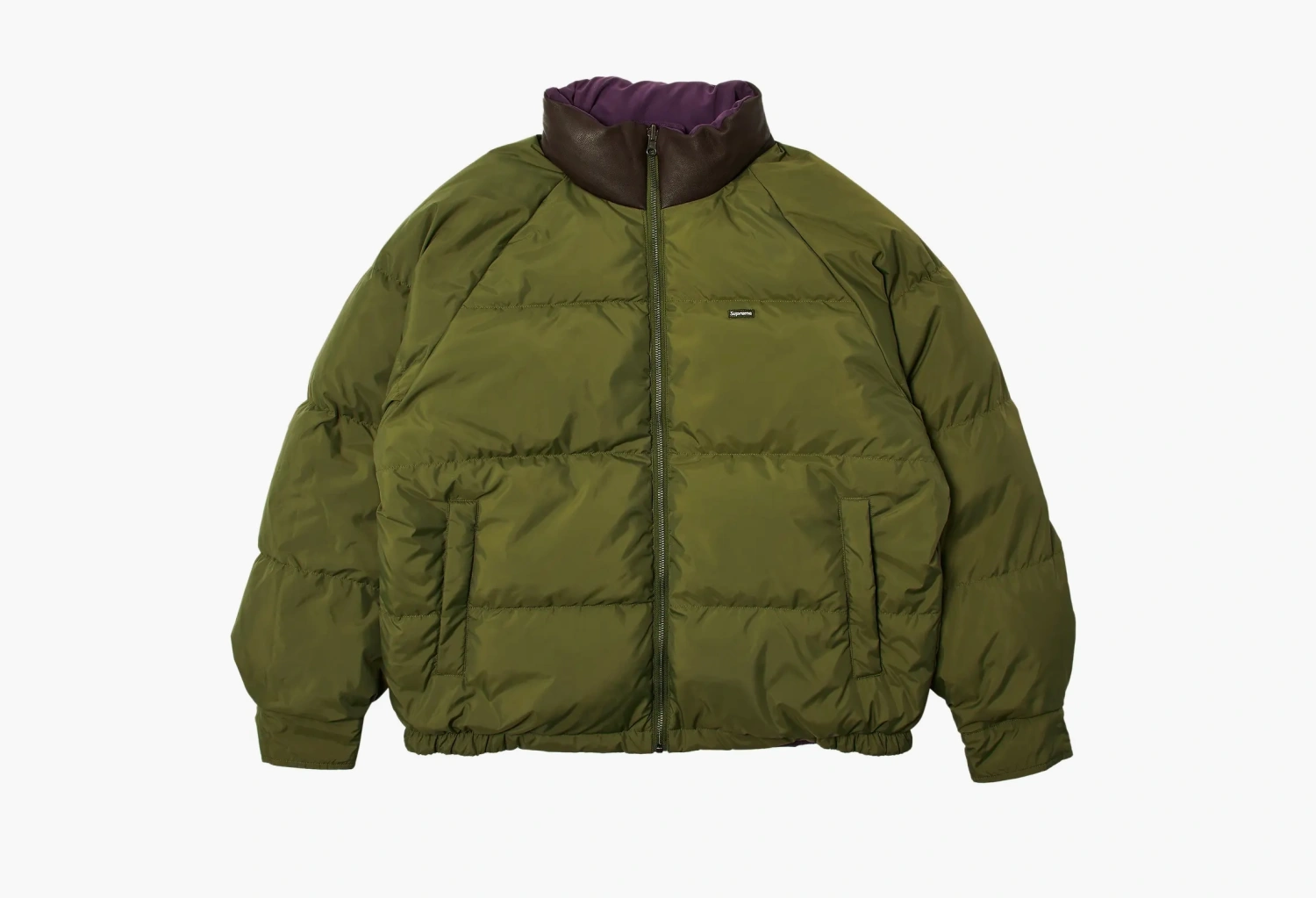 Supreme Reversible Down Puffer Jacket Purple 
