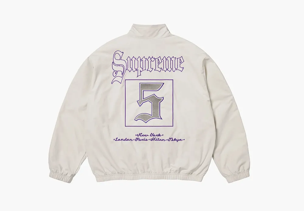 Supreme Old English Track Jacket  White