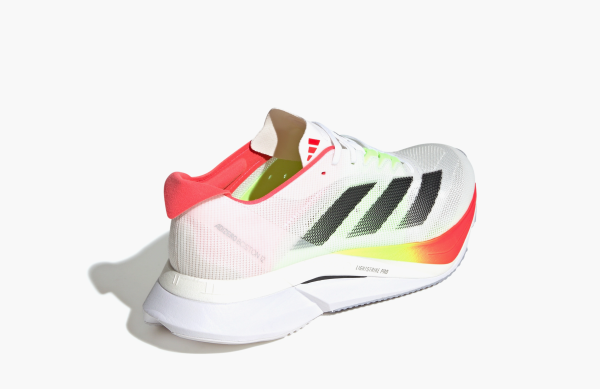 Adidas Adizero Boston 12 White Black Lucid Red