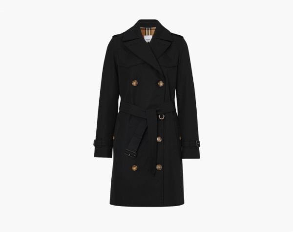 Burberry The Short Islington Trench Coat Black 