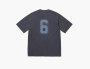 Supreme Flocked Washed S/S Top  "Dusty Navy" 
