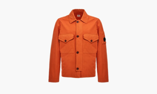 C.P. Company Chest Flap Pocket Shirt Jacket Orange 