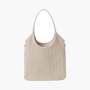 Miu Miu Ivy Corduroy Shopping Bag "Chalk" 