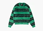 Stussy Hairy Stripe Crew Sweater Black/Green