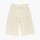Acne Studios Distressed Denim Shorts White