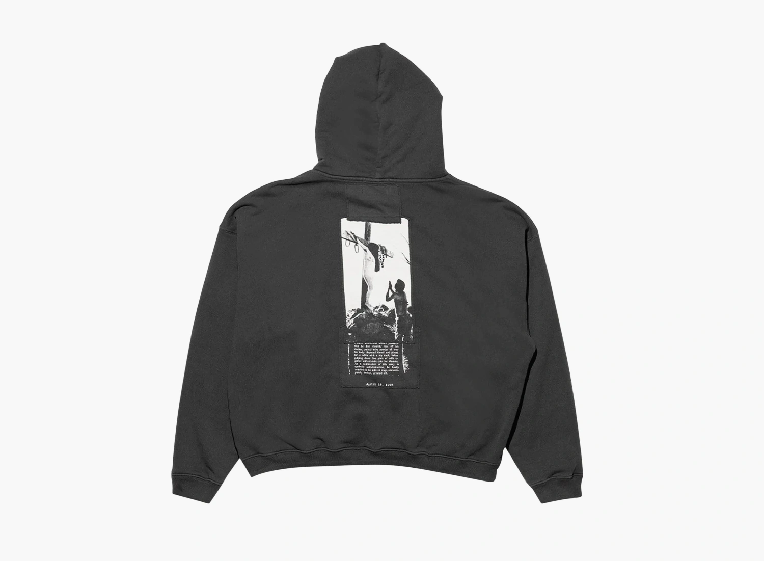 Enfants Riches Déprimés Artist Defends Baggy Assemblage Zip Hoodie Faded Black 
