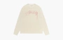 Stussy Lightweight Football Crew Bone 