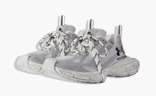 Balenciaga 3XL Knit Sneaker x Under Armour White 