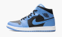 фото Air Jordan 1 Mid "University Blue Black" (Air Jordan 1)-DQ8426 401