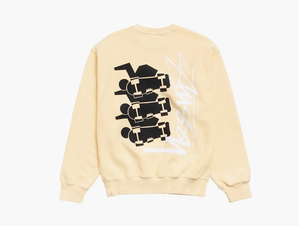 Stussy Skate Stack Crew Gold