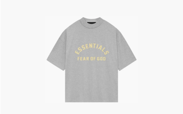 Fear of God Essentials Heavy Jersey Crewneck T-Shirt Light Heather Grey 