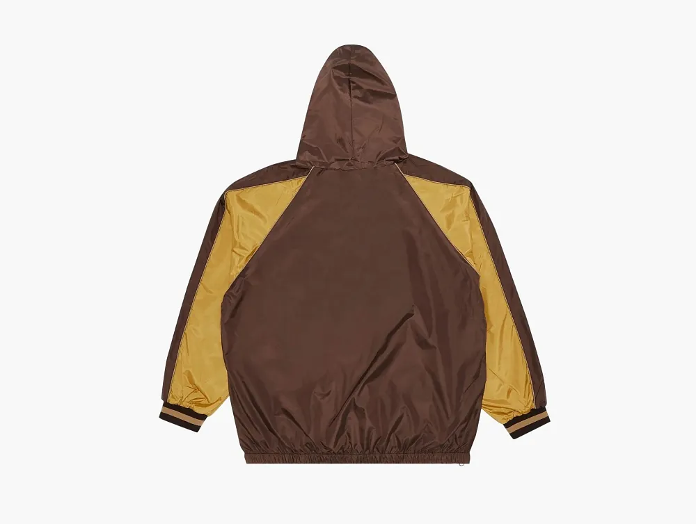 Supreme Hooded Warm Up Pullover Brown