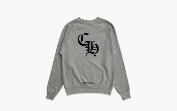 Chrome Hearts Triple Cross Velvet Sweatshirt Grey 