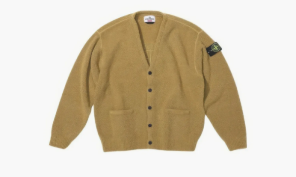 Supreme X Stone Island Cardigan Yellow 