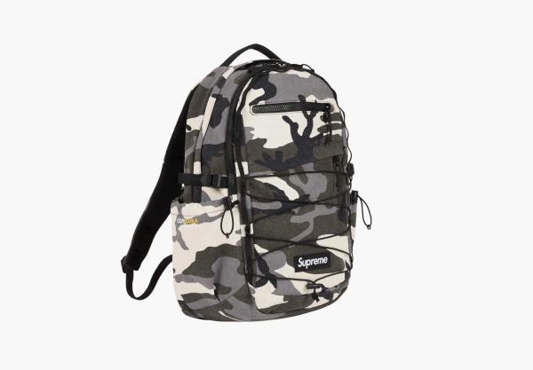 Supreme Logo Backpack (SS25) Snow Camo 