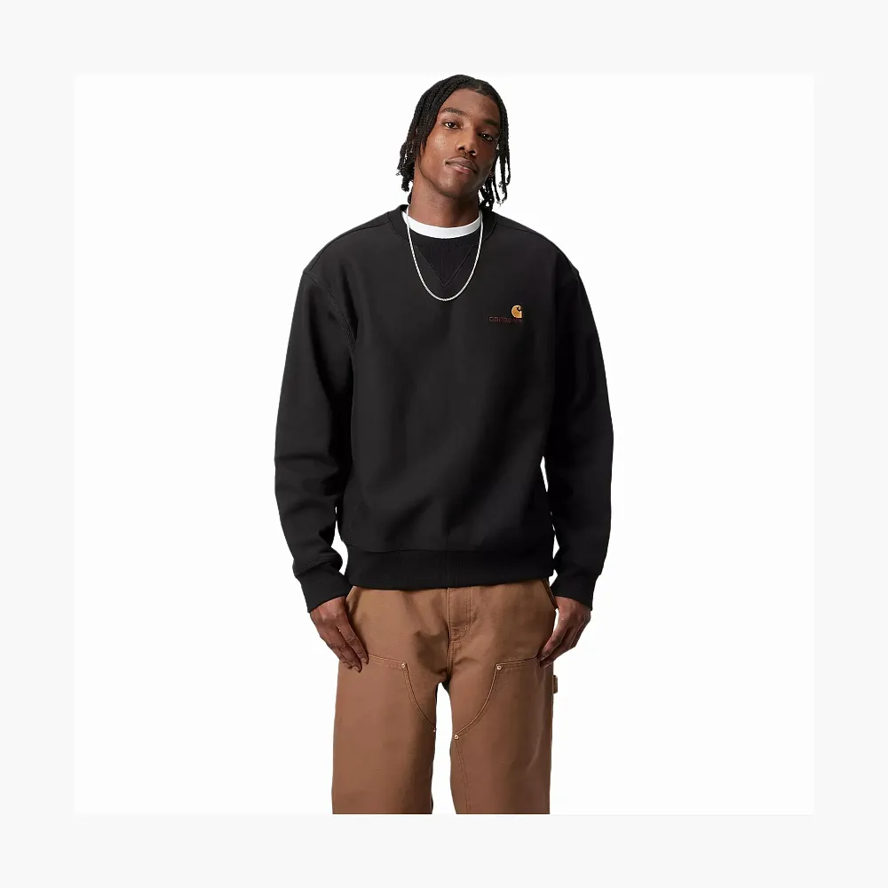 Carhartt WIP American Script Sweatshirt Black
