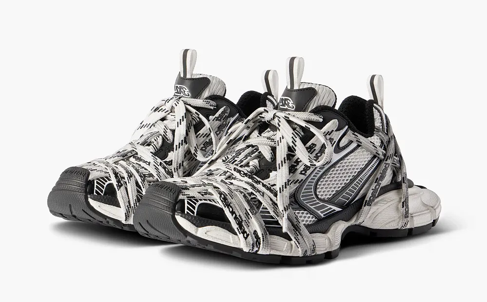 Balenciaga 3XL Sneaker Extreme Laces Logo White/Black