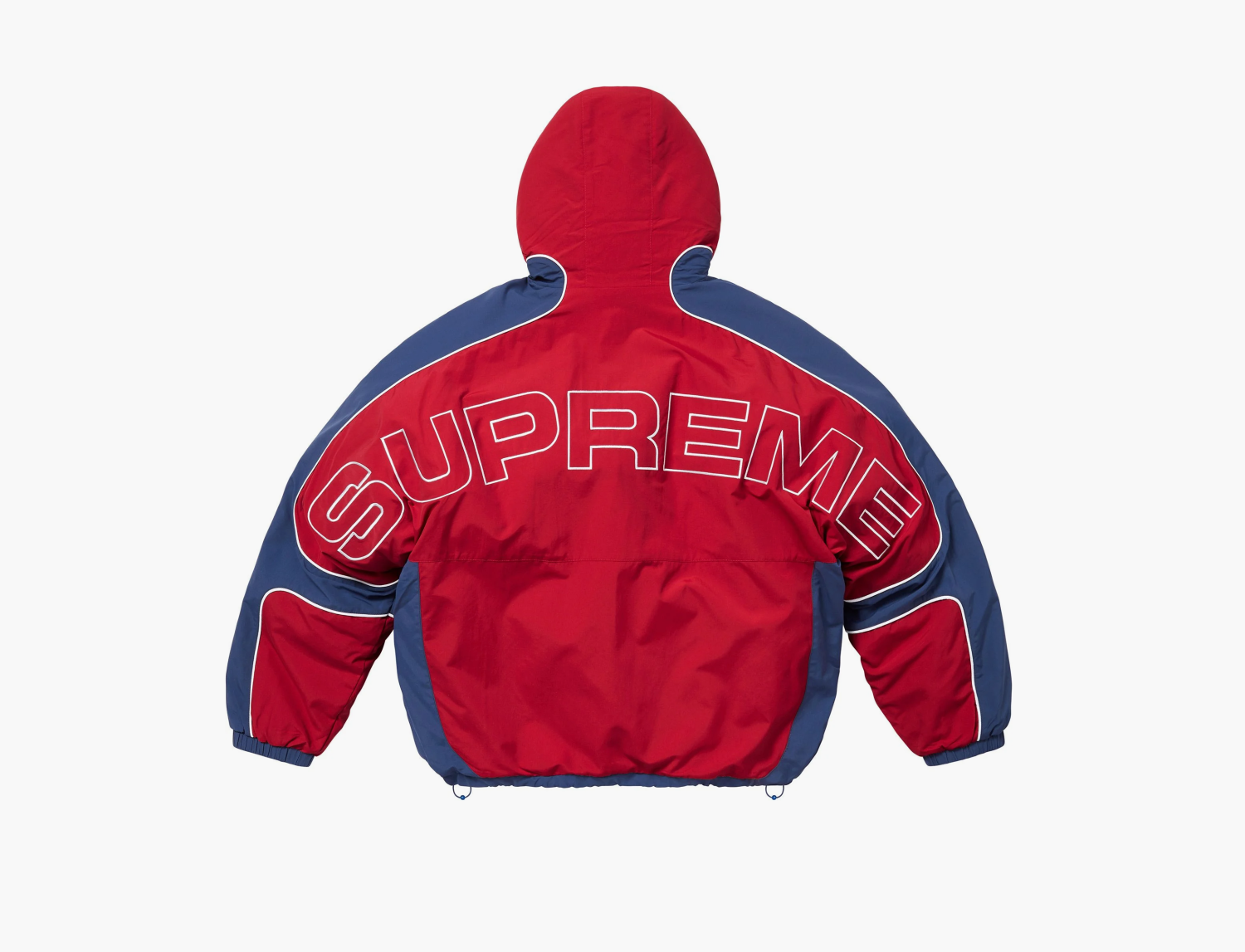 Supreme Faux Fur Reversible Hooded Track Jacket  "Red" 